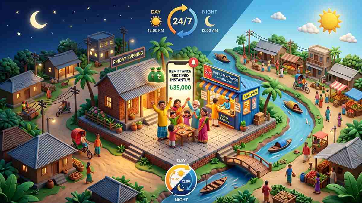 শুক্রবার সন্ধ্যায় ঘরে বসে ইনস্ট্যান্ট বিকাশ ও নগদ রেমিট্যান্স - আজকের টাকার রেট