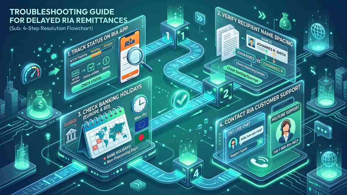 Delayed Ria Remittance Tracking and Support Guide 2026 Delayed Ria Remittance Troubleshooting - 1 euro to taka ria