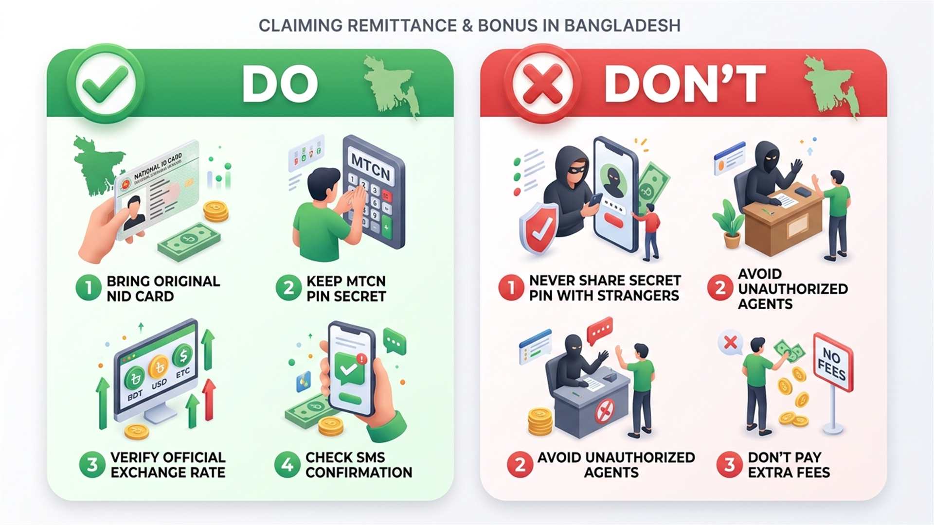 Remittance Bonus Claim Dos and Donts - রেমিট্যান্স বোনাস উত্তোলনের করণীয় ও বর্জনীয়
