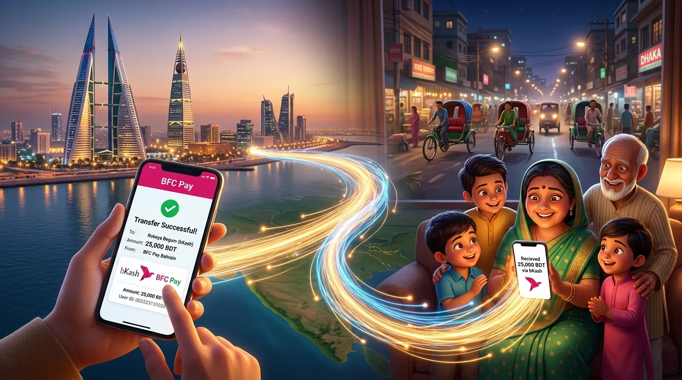 বাহরাইন থেকে বিকাশে দিনার পাঠানোর নিয়ম ২০২৬